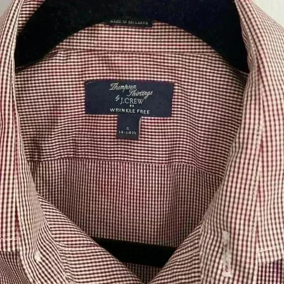 JCrew Thompson Shirtings wrinkle-free 80’s 2-ply red checked button down shirt - Picture 2 of 4